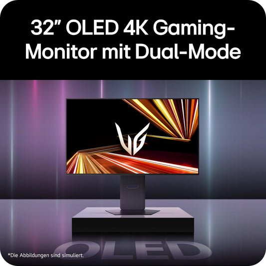 LG Ultragear 32GX850A-B 32" OLED Gaming Monitor 4K UHD 165Hz/330Hz 0,03ms HDR10 FreeSync Premium Pro