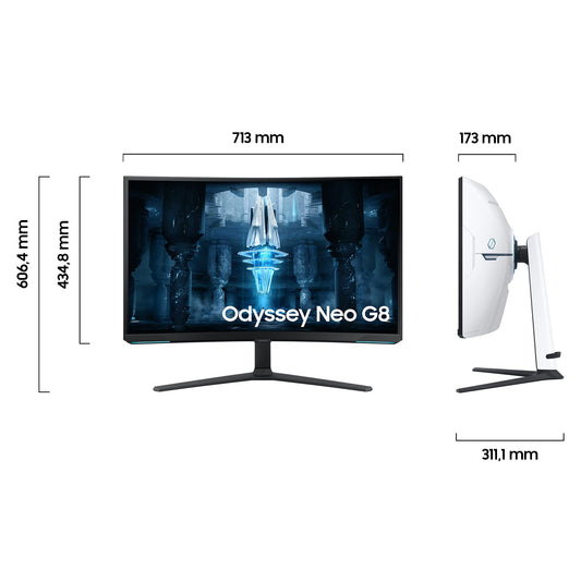 Samsung Odyssey Neo G8 32 Zoll 4K Gaming Monitor 240Hz VA-Panel Mini-LED FreeSync Premium Pro 1ms