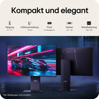 LG Ultragear 32GX850A-B 32" OLED Gaming Monitor 4K UHD 165Hz/330Hz 0,03ms HDR10 FreeSync Premium Pro