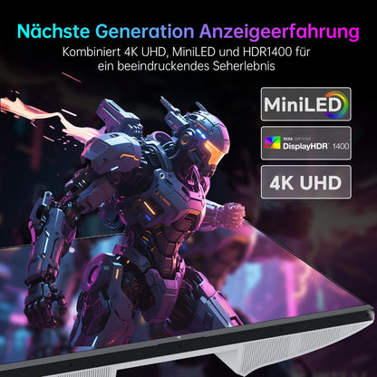 KTC 27 Zoll Mini LED Gaming Monitor 4K 160Hz FHD 320Hz 1152 Zonen HDR1400 Fast IPS 1ms Adaptive Sync