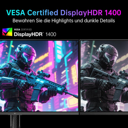 KTC 27 Zoll Mini LED Gaming Monitor 4K 160Hz FHD 320Hz 1152 Zonen HDR1400 Fast IPS 1ms Adaptive Sync