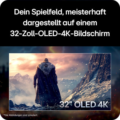 LG Ultragear 32GX850A-B 32" OLED Gaming Monitor 4K UHD 165Hz/330Hz 0,03ms HDR10 FreeSync Premium Pro