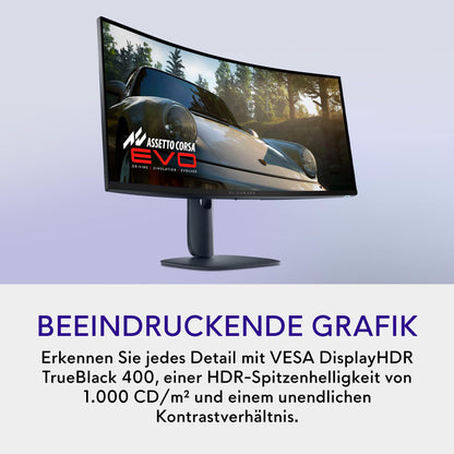 Alienware AW3425DW 34" Curved Gaming Monitor WQHD OLED 240Hz 3440x1440 QD-OLED 1800R G-SYNC