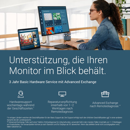 Dell S3423DWC 34 Zoll WQHD Curved Monitor, 100Hz, USB-C, AMD FreeSync, 21:9 VA Display