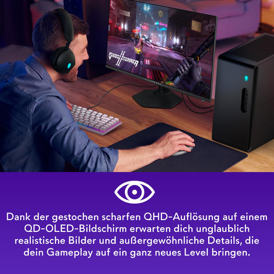 Alienware AW2725DF QHD Gaming Monitor 27" OLED 360Hz 2560x1440 QD-OLED DisplayHDR True Black 400
